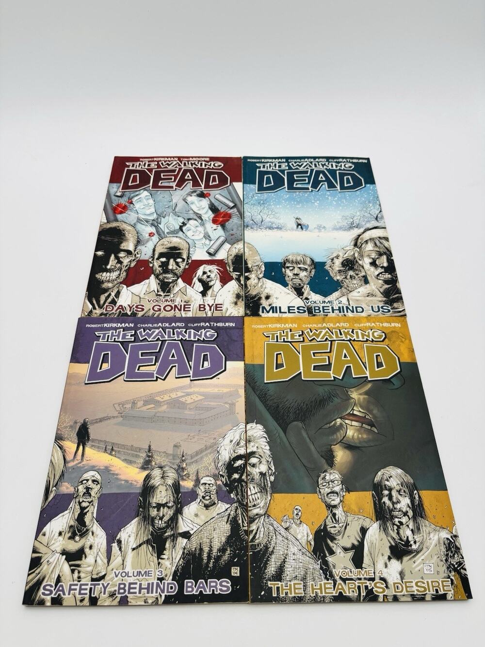 The Walking Dead Vol. 1 2 3 4 (TPB) (Image Comics) (Kirkman Adlard Rathburn) VG